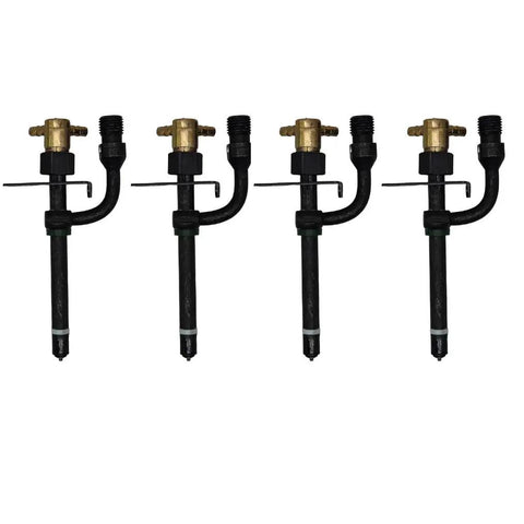 Fuel Injector Direct Replacement For L-Series Tractors L2850 L3250 L3350 L3450 M4030 M5030 27836 17391-53000 Heavy Duty Diesel Fuel Metering For Construction Equipment, four black metal injectors