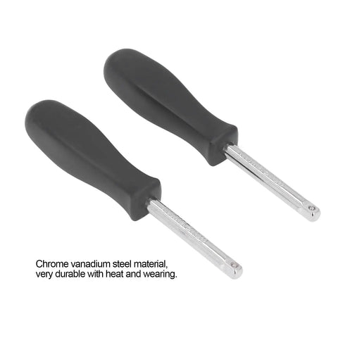 Two Piece 1/4 Inch Drive Socket Spinner Set With Comfortable Grip Handle For Auto Repair And Maintenance And Quick Replacement Tools Kit In Durable Steel Black And Silver