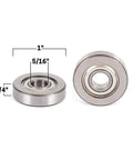 Smooth As Butter Router Bit Bearing Replacement with 1 inch outer diameter, 5/16 inch inner diameter, and 1/4 inch height.