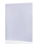 Front view of Heavy Duty Drywall Ceiling Access Panel 12 By 16 Inches With Reinforced Plastic Wall Door Removable Hinged Cover in white