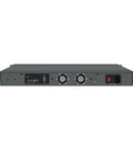 Back view of Badass Xeon E5 2680 V4 Firewall Appliance With Dual Sfp28 Ports and Eight Ethernet Interfaces.
