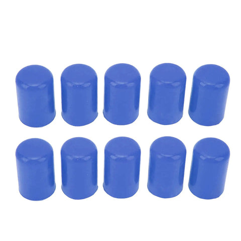 10Pcs Silicone Vacuum Hose Cap Kit 16mm Universal End Plugs For Car Intake Lines And Oil Vent Tubes Beefy Heat Resistant Hose Covers Blue