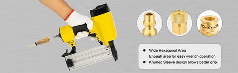 Milosline 1/4 in brass air hose fittings kit with quick-connect couplers (8 pcs), max 300 PSI