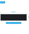 8x2 Inch Blank Name Plates 20 Pack For Laser Engraving Rectangle Engraved Name Plates showing dimensions and thickness.