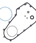 Tough Built Motorcycle Engine Clutch Primary Cover Gasket Replacement Seal Fits Road Warrior Springer Fatbob Breakout Softail 6054706, black and blue gasket seal set.