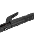 Heavy Duty Welding Electrode Holder Clamp With 300A Capacity For Industrial Use, heat tolerant insulated body, and secure rod grip.