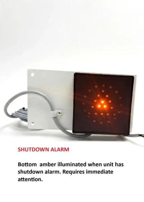 LED Indicator Light Status Display For SLX SLXi Precedent Unit Replacement Part For Truckers And Trailer Pros To Boost Quick Monitoring And Clear Diagnostics, amber shutdown alarm