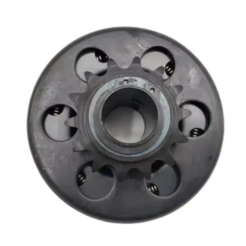 Beefy Automatic Centrifugal Clutch With Drive Sprocket Kit For Go Kart 13Hp Engines 20Mm Bore Three Sixteen Keyway Smooth Shift top view showing modular design.