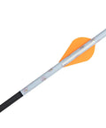 12 Pack Arrow Fletching With 2 Inch Vanes Shrink Wraps Universal Fit For Arrows And Bolts DIY Archery Fletching Tool Easy Installation In Boiling Water To Activate Fletch For Quick Reliable Accuracy orange and white fletching