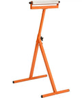 D4800 Roller Stand With 12 Inch Ball Bearing Roller, Beefy Heavy Duty All Steel Stand, Adjustable Height, Orange Finish