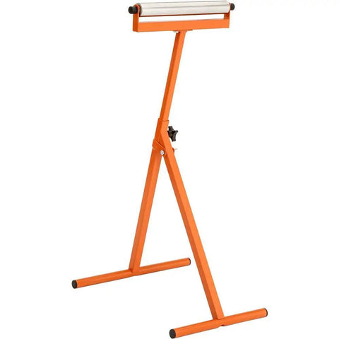 D4800 Roller Stand With 12 Inch Ball Bearing Roller, Beefy Heavy Duty All Steel Stand, Adjustable Height, Orange Finish