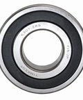 6307-2RS Deep Groove Ball Bearing 35x80x21mm with double rubber seals for industrial machinery use, front view