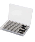 Eight Size Leather Oval Hole Punch Kit 2mm To 5mm Pro Grade Hollow Punch Tool Set in open storage box