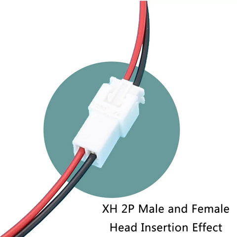 Usb Male To XH2.54 2P Terminal Cable For Power And Signal Transmission In Projects 2 Core Power Supply Wire Built For Prototyping Makers And Electronics Builds, white 2-pin connector with red and black wires