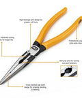 Beefy 4 Piece Dip Plier Set With Mixed Material Handles For Pro Grade Grip And Flush Cutting, High Leverage Joints Deliver Up To 35 Percent More Power