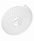 Kick That Nasty Cord Clutter To The Curb With This Highly Flexible Zip Up Spiral Cable Wrap Tube, white nylon, 1 piece, ideal for organizing wires.