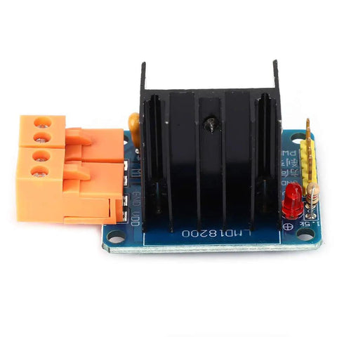 Motion Control Module With Adjustable PWM Speed Regulation, H Bridge DC Motor Driver 3A 75W With Power Indicator For Precise Spin And Direction, DIY Friendly Plug And Play Speed Tuning Of DC Motors; blue PCB with heatsink
