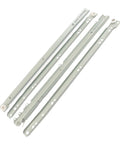 Powder Coated Telescopic Drawer Slide With Bottom Mount Roller, 1 Piece, White Finish, Smooth Full Extension, Easy Glide
