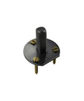 One Inch Square Steel Dummy Door Knob Spindle Pack Of 10 With Mounting Hardware And Backplates shown with screws