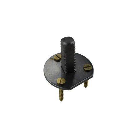 One Inch Square Steel Dummy Door Knob Spindle Pack Of 10 With Mounting Hardware And Backplates shown with screws