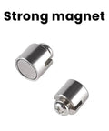 2 Pack Universal Bike Speedometer Magnet Set for Bicycle Computers, silver waterproof spoke sensor replacement, strong magnet shown
