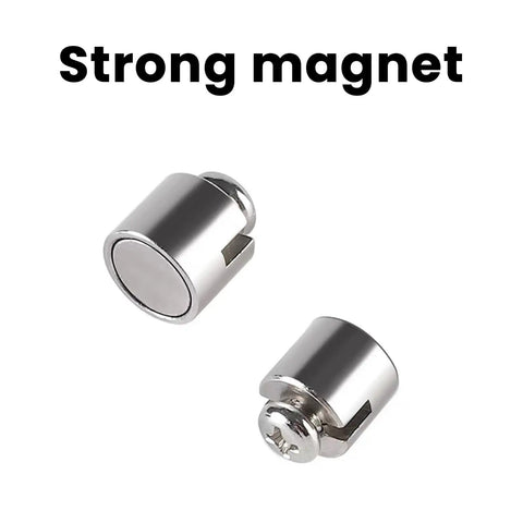 2 Pack Universal Bike Speedometer Magnet Set for Bicycle Computers, silver waterproof spoke sensor replacement, strong magnet shown