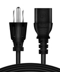 Close-up view of 6Ft AC Power Cord For Korg Pro Arranger N364 Music Workstation 61 Key Keyboard Heavy Duty Safe Long Cable OVP OCP SCP Protected