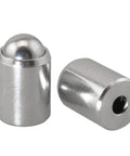 Top Tier 304 Stainless Steel Ball Head Spring Plungers Set Of Six Drop Dead Solid Heavy Duty Locating Pins close-up of plunger components