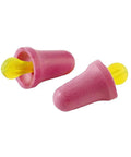 Purple No Touch P2000 Earplugs For Noise Warriors Hands Free Foam Ear Protection With NRR 29 dB showing two earplugs