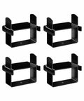 Upgrade Your Ride With These Tough 4 Piece Stainless Steel Leaf Spring Clamp Kit Heavy Duty 2.5 Inch Wide Design Boosts Axle Torque And Stability Perfect Trucks Trailers Campers Black No Rust Guaranteed black stainless steel leaf spring clamp kit, 4 piece