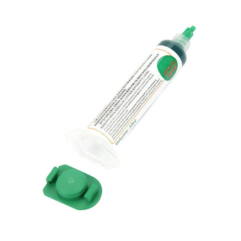 Green UV Curing Solder Mask Ink For PCB Repair Two Pieces Solder Resist Ink syringe and cap for mobile phone PCB repair