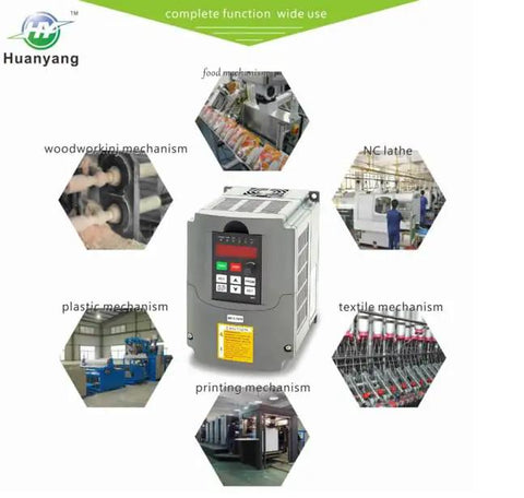 VFD Inverter For 3 Phase Motors From Single-Phase To Three-Phase 220V, 0-400Hz Speed Control with RS-485 and remote use in machinery