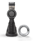 Heavy Duty Electric Coffee Grinder Loaded With Sixty Millimeter Blind Flat Burr And Forty Eight Precision Settings For Espresso Pour Over And Drip Sips Low Retention Single Dose Setup showing black burr grinder with 60mm burr.