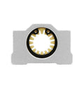 Front view of Four Pieces 12mm Solid Polymer Linear Bearing Slide Bushing for CNC Machines Self Lubricating Dust Proof Design