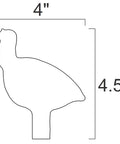 DIY AR500 Silhouette Target Swingers Eight Piece NRA IHMSA Compatible Rifle Ready Set for 1 Inch Pipe 3/8 Inch Steel Targets Includes Ram Turkey Pig Chicken Silhouettes Unpainted and Unwelded Pin Retainers Not Included turkey silhouette 4x4.5 inches