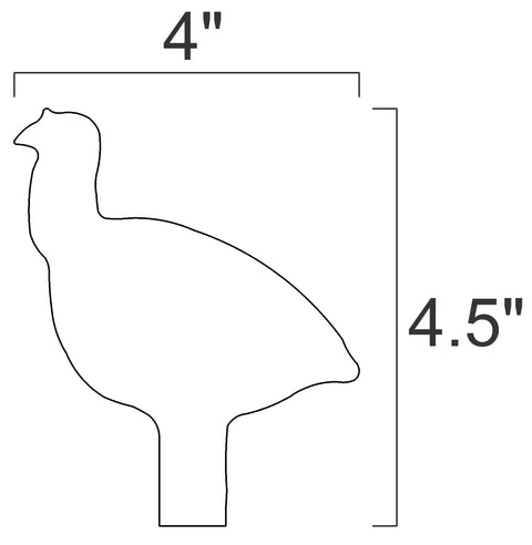 DIY AR500 Silhouette Target Swingers Eight Piece NRA IHMSA Compatible Rifle Ready Set for 1 Inch Pipe 3/8 Inch Steel Targets Includes Ram Turkey Pig Chicken Silhouettes Unpainted and Unwelded Pin Retainers Not Included turkey silhouette 4x4.5 inches