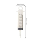 Top Notch Manual Automotive Fluid Extractor Pump For Oil Changes And Brake Fluid Service With Durable Plastic Build Plus Long Extension Tubes For Easy Car Care DIY Jobs, clear 200mm plastic syringe with measurement markings.