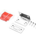 Invisible Magnetic Cabinet Latch No Drill No Hassle Install Door Catch For Wardrobes And Drawers Stainless Steel Silver 38x24mm