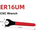 Heavy Duty ER Collet Spanner Wrench For ER16 ER20ER30ER40Chuck Nut Holder With Precision Grip For CNC Milling And Lathe Machine Tool Changes, ER16UM CNC wrench with red handle, 182mm.