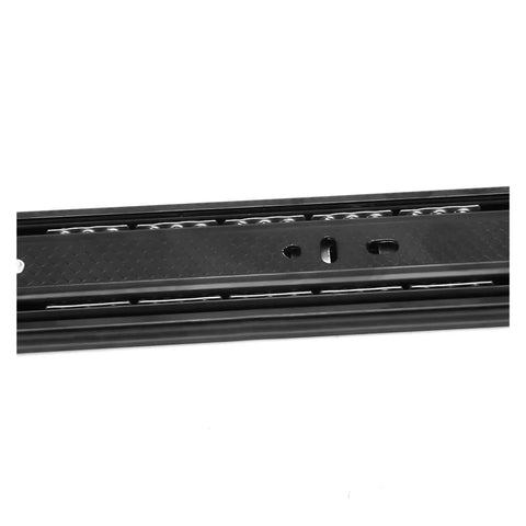 Heavy Duty Bottom Mounted Drawer Slides Runners Concealed Cabinet Hardware Built Tough glides showing detailed runner design.