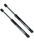 Two Piece Trunk Lift Supports Gas Strut Shocks For Chevrolet Ssr 2003 2004 2005 2006, black gas shocks close-up