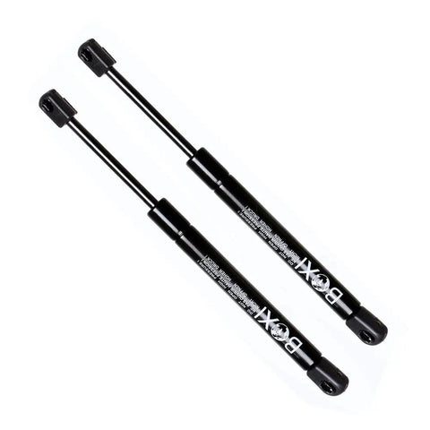 Two Piece Trunk Lift Supports Gas Strut Shocks For Chevrolet Ssr 2003 2004 2005 2006, black gas shocks close-up
