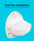 Tool-free installation for Dustbuster Replacement Filter For CHV Series Handheld Vacuums, washable filter, easy install.