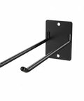 Heavy Duty Iron Wall Mount Tool Rack For Garage Organization Vertical Shovel And Rake Storage Black Metal Wall Hanger 1 Pack