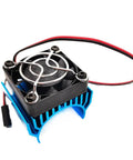 Rugged RC Motor Heat Sink With 5V Cooling Fan For 540 550 Brushed Motors And 3650 3660 3674 Brushless Motors, Built For 1/10 And 1/8 Scale