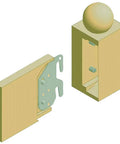 Built Like a Tank Wood Rail Hook Plates for Bed Frame Brackets and Headboard Footboard Replacement Crafted from 13 Gauge Steel Seven Hole Design Fits Most Wooden Beds Quick Fix Set of Four showing attachment mechanism and design.