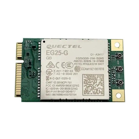 EG25-G Mini PCIe LTE 4G Module for LED Displays Ready to Plug In, compact PCIe card with LTE Cat 4, 51x30x4.9mm