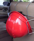 Heavy Duty Hard Hat Holder For Truck Seats And Office Doors, Easy Install Rust Resistant Steel Rack With Adjustable Bars Fits Over Vehicle Seat