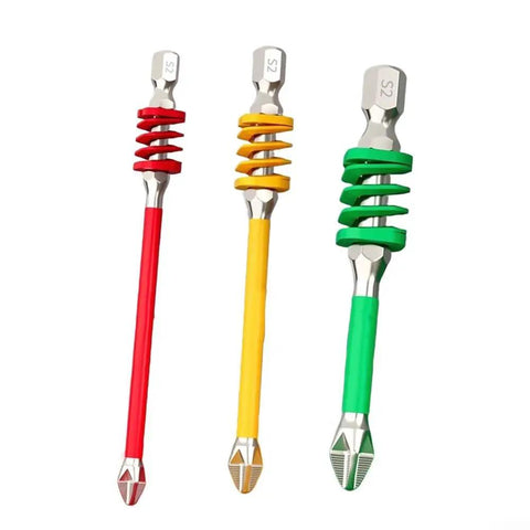 Top Tier Minhe Spring Bit Set For Electric Screwdriver And Drill Kits Featuring Sweet Anti Slip Grip And Shock Absorbing Build To Crush Any DIY Project Or Pro Job With Zero Wobble And Total Control For Every Twist, S2 steel bits