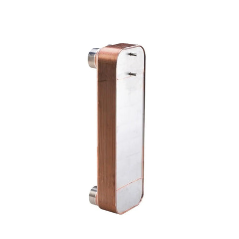 Heavy Duty Plate Heat Exchanger And Industrial Air Condenser Slick Compact Cooling Unit with copper and steel design.